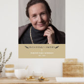 In het liefhebben van geheugenfotominimalistisch d poster (Keuken)