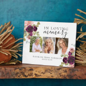 In het liefhebben van het gedenkteken Floral Photo Fotoplaat (Zijkant)