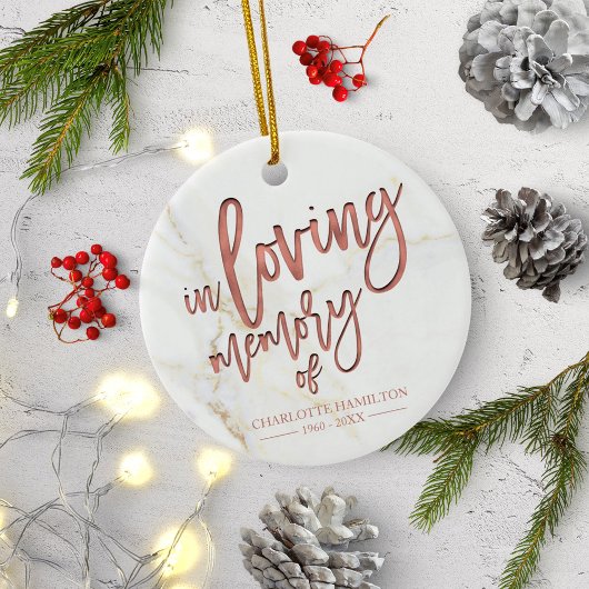 In het liefhebben van het Geheugen Persoonlijke Fo Keramisch Ornament