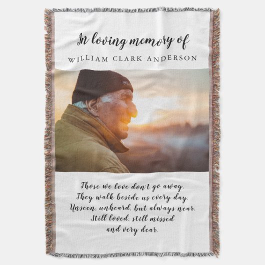 In het liefhebben van het Geheugenfotogedicht Deken (Voorkant Verticaal)