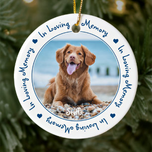 In het liefhebben van Memory Blue Keepomwille Pet Keramisch Ornament