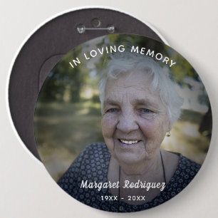 In het liefhebben van Memory Celebration of Life C Ronde Button 6,0 Cm