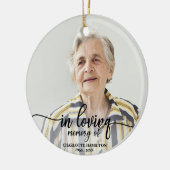 In het liefhebben van Memory Cute Personalized Pho Keramisch Ornament (Links)