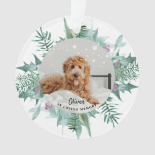 In het liefhebben van Memory Dog Pet-fotokerst Ornament