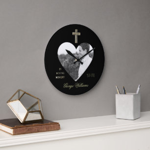 In het liefhebben van Memory Golden Cross Heart Sh Grote Klok