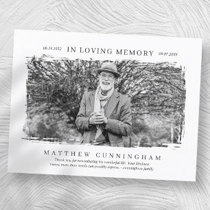 In het liefhebben van Memory Memorial Modern Simpl Briefkaart