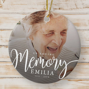 In het liefhebben van Memory Memorial Modern Simpl Keramisch Ornament