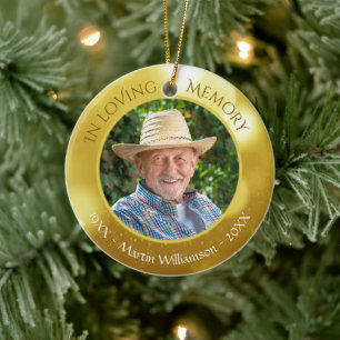 In het liefhebben van Memory Photo Memorial Keepom Keramisch Ornament