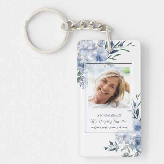 In het liefhebben van Memory Photo Memorial Keepom Sleutelhanger (Voorkant)