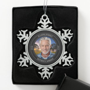 In het liefhebben van Memory Photo Memorial Keepom Tin Sneeuwvlok Ornament