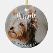 In het liefhebben van Memory Photo Pet Keepomwille Keramisch Ornament (Voorkant)