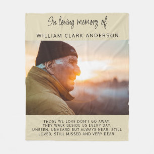 In het liefhebben van Memory Photo Poem Tribute Bl Fleece Deken