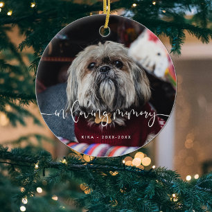 In het liefhebbende geheugen van Pet Memorial Herd Keramisch Ornament