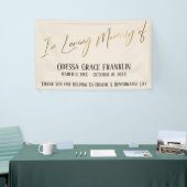 In het liefste geheugen van Gold Handwriting op Cr Spandoek (Beurs)