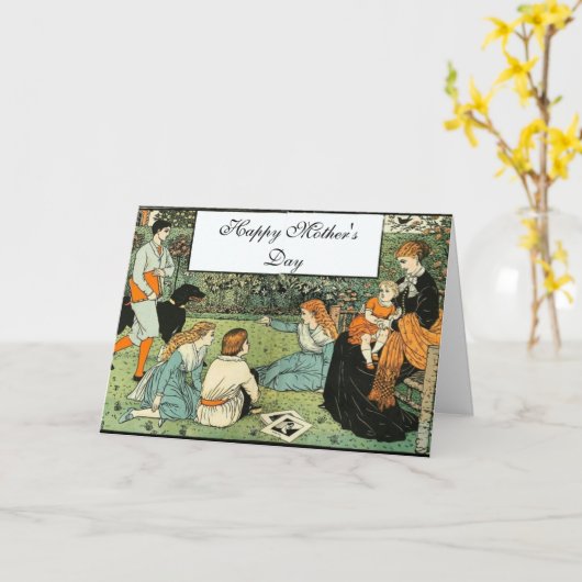 In het Moederdag van de Tuin Kaart (Gele Bloem)