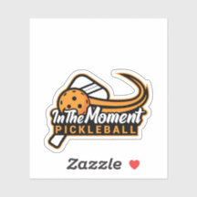 In het moment Pickleball Die Cut Sticker