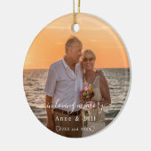 In het Monogram Geheugenfoto Ouders Keramisch Ornament (Links)