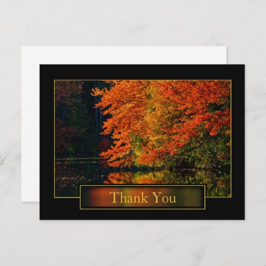 In het najaar in New England bedankt Briefkaart (Voorkant / Achterkant)