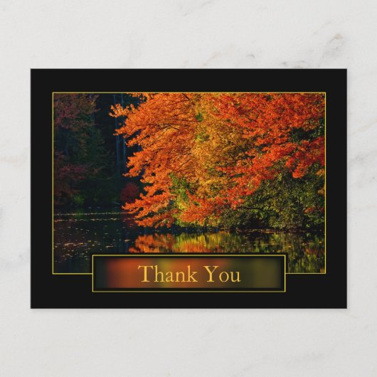 In het najaar in New England bedankt Briefkaart (Voorkant)