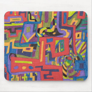 "In het net" Abstracte Mousepad Muismat