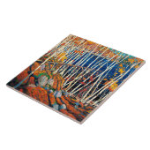 In het Noordland, mooie kunst van Tom Thomson, Tegeltje (Zijkant)