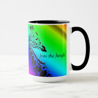 In het Oerwoud (Giraffe) ~ Koffie Mok