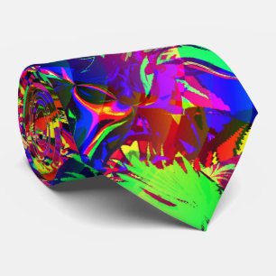 In het Oerwoud, het machtige Oerwoud moderne abstr Stropdas