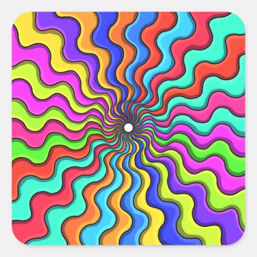 In het offerfeest vierkante sticker (Voorkant)