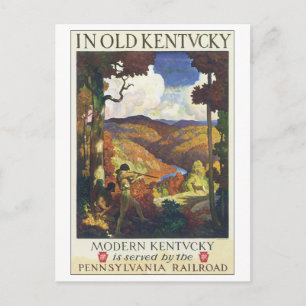 In het Oude Kentucky Pennsylvania Railroad Briefkaart