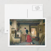 In het Pantry, 1868 (olie op het paneel) Briefkaart (Voorkant / Achterkant)