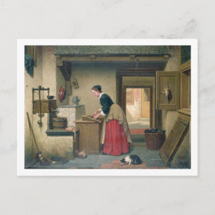 In het Pantry, 1868 (olie op het paneel) Briefkaart