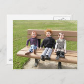 In het park briefkaart (Voorkant / Achterkant)