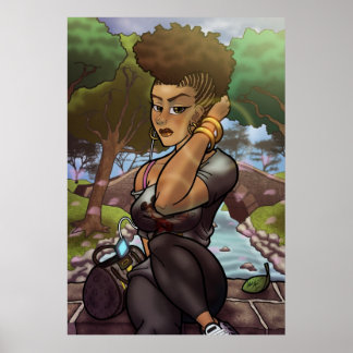 In het park poster