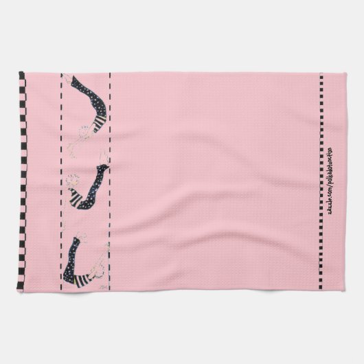 In het Roze proefwerk Theedoek (Horizontaal)