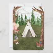 In het rustige bos bruiloft uitnodiging (Achterkant)