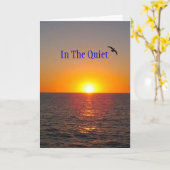 In het rustige Wenskaart Kaart (Gele Bloem)