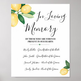 In het teken Memory Herembryo Lemons Loving Memory Poster