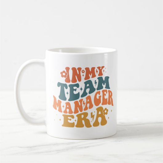 In het tijdperk van de teammanager koffiemok (Links)