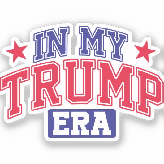 In het Trump tijdperk Sticker (Voorkant)