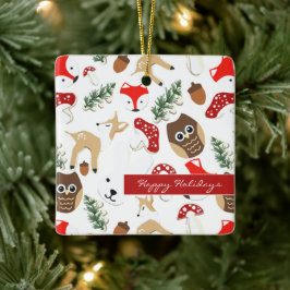 In het Vakantie met de boskerst Keramisch Ornament