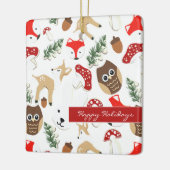 In het Vakantie met de boskerst Keramisch Ornament (Links)