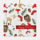 In het Vakantie met de boskerst Keramisch Ornament (Achterkant)