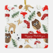 In het Vakantie met de boskerst Keramisch Ornament (Voorkant)
