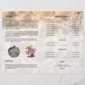 In het Van geheugen-begrafenis de brochure van het (Achterkant)