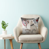 In het Van het Geheugen Geheugen Pet Monogram van  Kussen (Stoel)