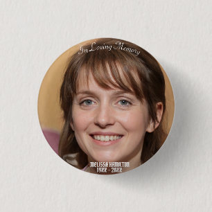 In het Van het Geheugen Gepersonaliseerde Foto beg Ronde Button 3,2 Cm