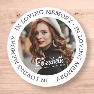 In het Van het Geheugen Memorial Moderne Aangepast Ronde Sticker