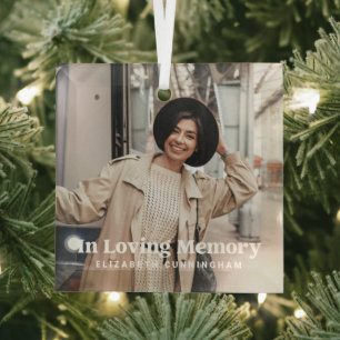 In het Van het Geheugen Moderne Memorial van de Aa Glas Ornament