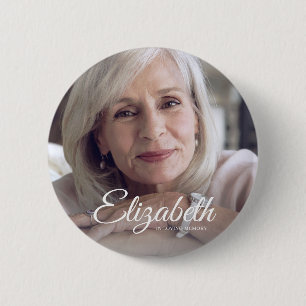 In het Van het Geheugen Moderne Naam en de Knoop v Ronde Button 5,7 Cm