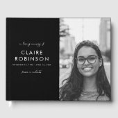 In het Van het Geheugen Zwarte Witte Manuscript va Gastenboek (Voorkant)